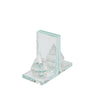 Sagebrook Home 13196-01 6" Set of 2 Crystal Teardrop Bookends