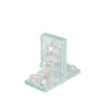Sagebrook Home 13196-08 6" Crystal Diamond Bookends, Rainbow, Set of 2