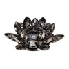 Sagebrook Home 13211-06 6" Black Crystal Lotus Votive Holder