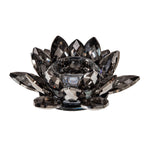 Sagebrook Home 13211-06 6" Black Crystal Lotus Votive Holder