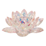 Sagebrook Home Blush Crystal Lotus Votive Holder 8.25"