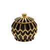 Sagebrook Home Black/Gold Ceramic Box