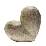 Sagebrook Home 13216-08 8" Scratched Heart Deco, Champagne