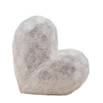 Sagebrook Home 13216-10 8" Scratched Heart Deco, Silver