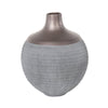 Sagebrook Home Gray/Bronze Vase 12.25``