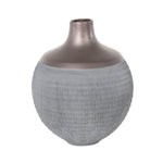 Sagebrook Home Gray/Bronze Vase 12.25``