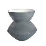 Sagebrook Home Charcoal Angled Scratch Vase 11.5``