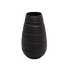 Sagebrook Home Matte Black Wave Vase 22.25``