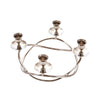 Sagebrook Home Silver 4 Candle Candelabra