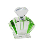 Sagebrook Home 13295-04 4.75" Green Crystal Perfume Bottle