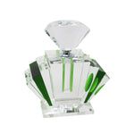 Sagebrook Home Green Crystal Perfume Bottle 9``