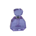 Sagebrook Home 13298-03 4.5" Purple Crystal Perfume Bottle, Wide