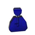 Sagebrook Home Blue Crystal Perfume Bottle, Wide 6"