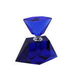 Sagebrook Home Blue Crystal Perfume Bottle 4``