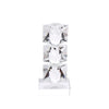 Sagebrook Home Crystal Squares Candlestick Holder 7.75``