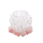 Sagebrook Home 13325-03 8" White/Pink Selenite Candle Holder