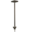 Meyda Lighting 133340 8.5"W Mahogany Bronze 3 LT Inverted Pendant Hardware