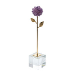 Sagebrook Home Amethyst Ball Gold Flower 16``