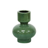 Sagebrook Home Green Candle Holder 6.25``