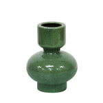 Sagebrook Home Green Candle Holder 6.25``