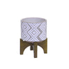 Sagebrook Home 13390-03 6.75" Ec, White/Gray Planter On Stand