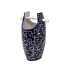 Sagebrook Home Blue/White Bamboo Handle Vase13.25``