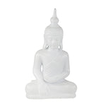 Sagebrook Home White Ceramic Buddha