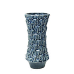 Sagebrook Home Blue Glaze Textured Vase 13``