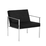Sagebrook Home Black/Silver Velveteen Arm Chair