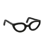 Sagebrook Home Aluminum Glasses Sculpture, Black