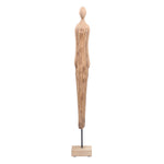 Sagebrook Home Carved Wood Woman On Stand