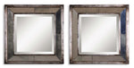 Uttermost 13555 B Davion Squares Silver Mirror Set/2