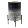 Sagebrook Home Dark Ombre Glass Planter 9``