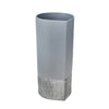 Sagebrook Home Matte Gray/Silver Vase 13.75``