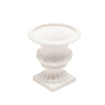 Sagebrook Home 13571-02 12" White Footed Ceramic Urn