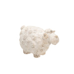 Sagebrook Home 13585-01 4.5" Carved White Sheep