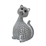Sagebrook Home 13586-02 4.5" Gray Spotted Cat 