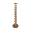 Sagebrook Home 18218-02 Wood, 30" Spiral Floor Pillar Candleholder, Natura