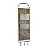 Sagebrook Home Wood/Metal 3 File Wall Organizer