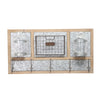 Sagebrook Home Wood/Metal 5 Hook Wall Organizer
