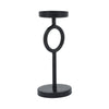 Sagebrook Home 17031-02 Metal, 10" Ring Candle Holder, Black