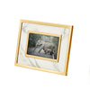 Sagebrook Home White Marble/Gold Photo Frame 4X6