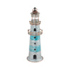 Sagebrook Home Silver/Teal Metal Lighthouse