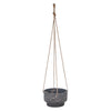 Sagebrook Home Ec Terrazo 5`` Hanging Planter, Dark Gray