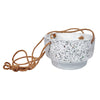 Sagebrook Home Terrazo 5`` Hanging Planter, White