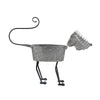 Sagebrook Home Tin Dog Planter