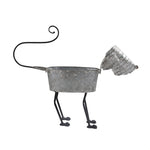 Sagebrook Home Tin Dog Planter