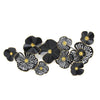 Sagebrook Home Metal 47`` Floral Wall Decor, Black - Wb