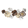 Sagebrook Home Metal Flowers Wall Sculpture, Multi, Wb
