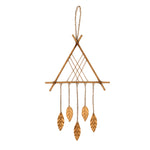 Sagebrook Home 13717 Gold Triangle Dreamcatcher - Wall DecorSagebrook Home 13717 14.25" Gold Triangle Dreamcatcher - Wall Decor